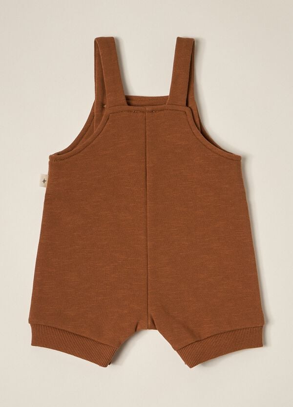 Ovs Salopette In French Terry Di Puro Cotone IANA Neonato