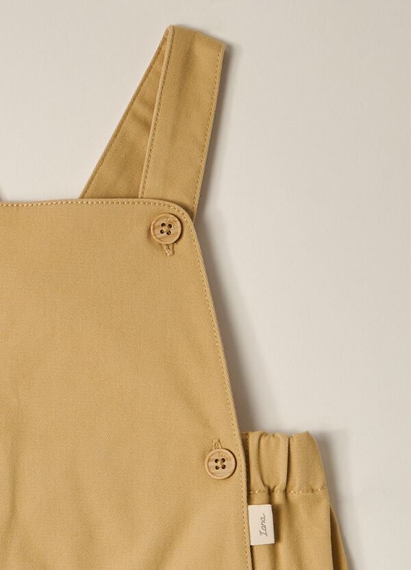 Ovs Salopette In Twill Di Cotone Stretch IANA Neonato