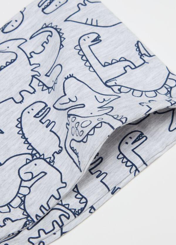 Ovs Set Berretto E Scaldacollo Con Stampa Dinosauri