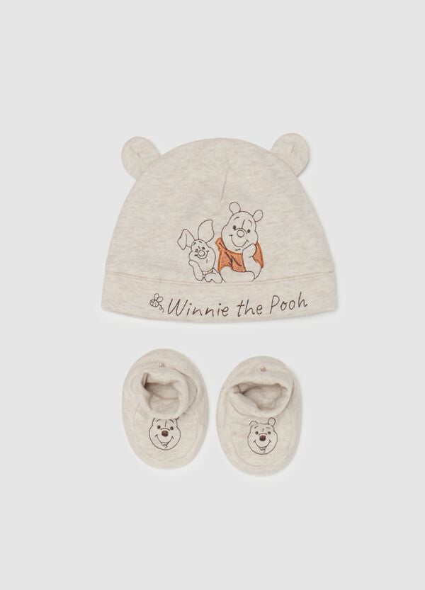 Ovs Set berretto e scarpine con ricamo Winnie the Pooh