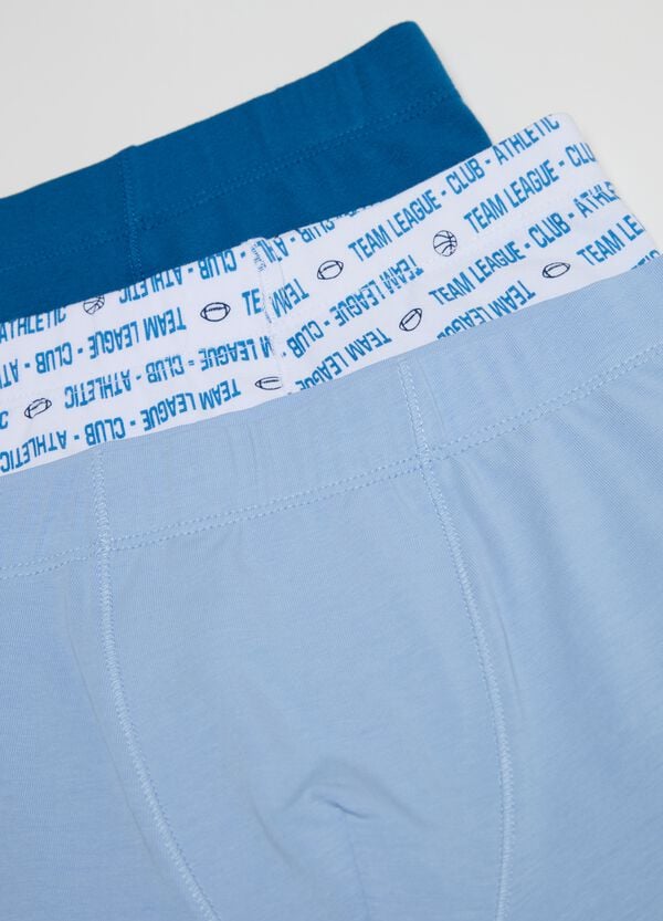 Ovs Set Cinque Boxer In Cotone Stretch Motivo Sports
