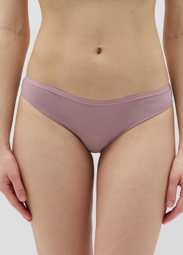 Ovs Set Cinque Brasiliani In Cotone Stretch Con Stampa