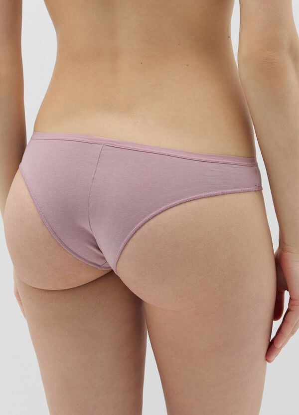 Ovs Set Cinque Brasiliani In Cotone Stretch Con Stampa