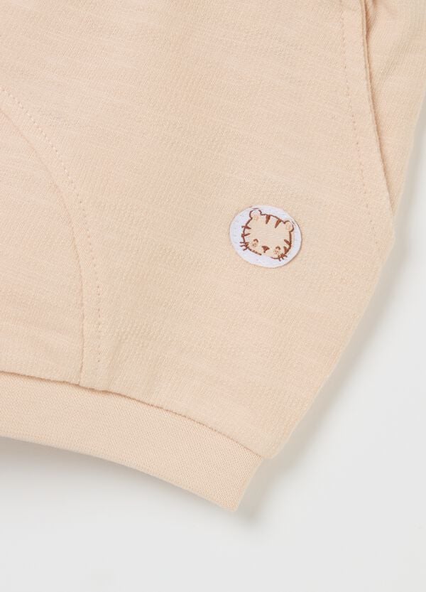 Ovs Set In Cotone T-shirt Con Stampa Tigrotto E Shorts