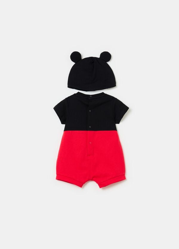 Ovs Set Pagliaccetto E Cuffia Con Orecchie Topolino