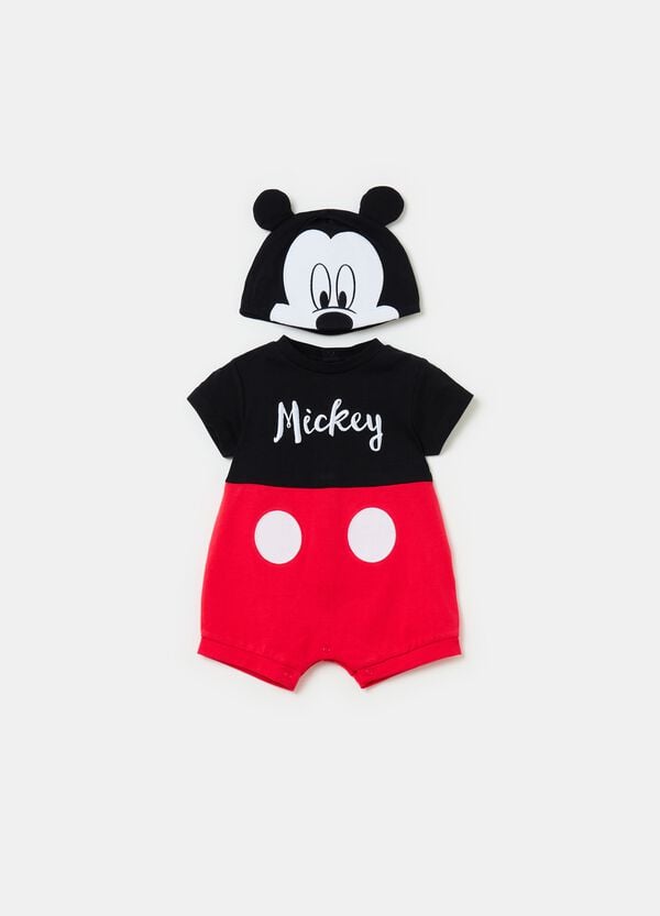 Ovs Set pagliaccetto e cuffia con orecchie Topolino