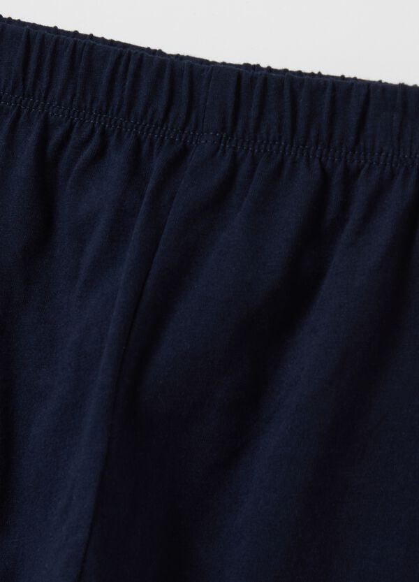Ovs Set T-shirt E Pantaloni In Cotone Con Applicazione