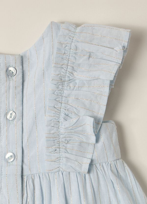 Ovs Set Vestito + Shorts In Cotone Con Filo Lurex IANA Neonata