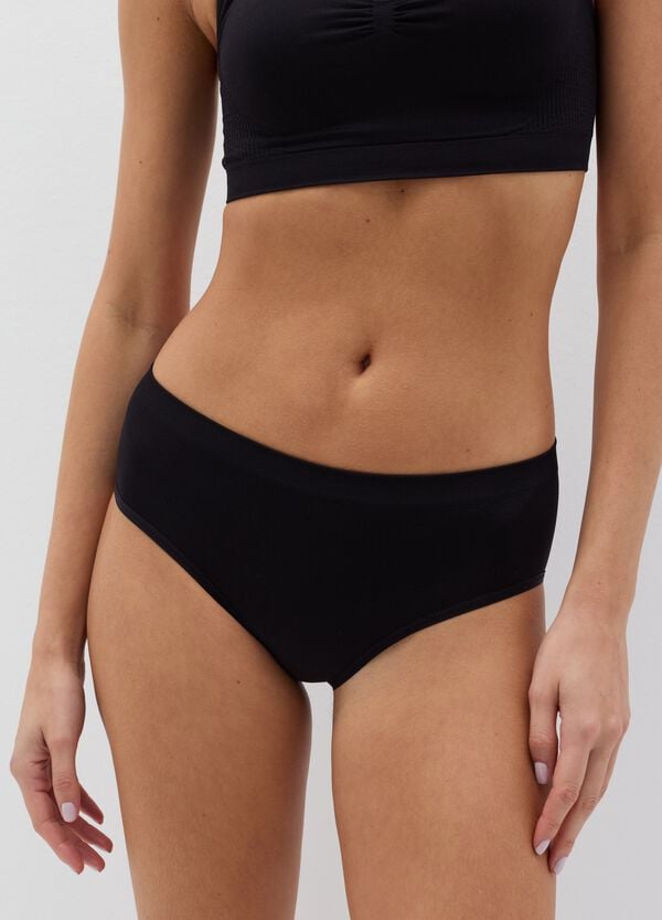 Ovs Slip In Microfibra Nera Elasticizzata OVS HOUSEBRAND