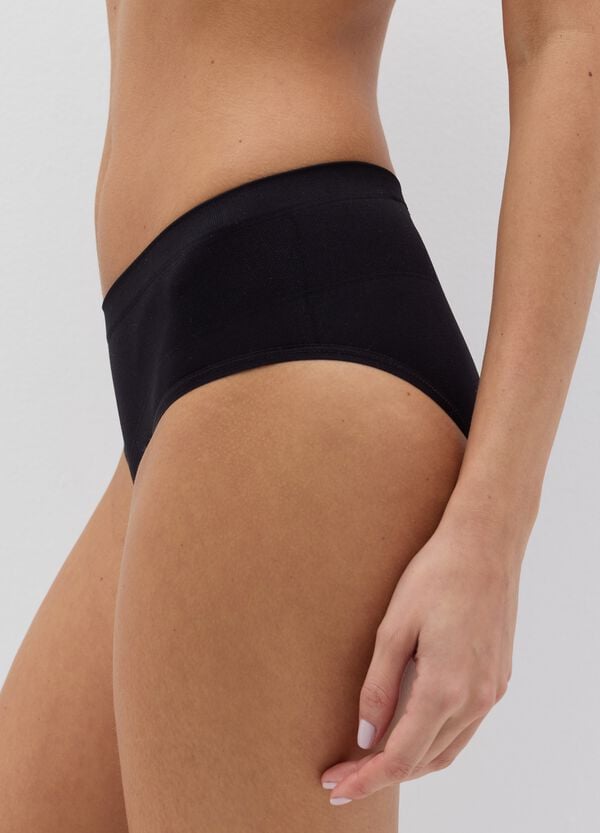 Ovs Slip In Microfibra Nera Elasticizzata OVS HOUSEBRAND