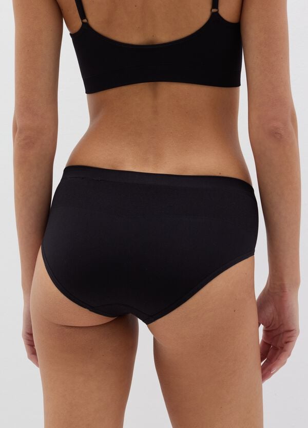 Ovs Slip In Microfibra Nera Elasticizzata OVS HOUSEBRAND