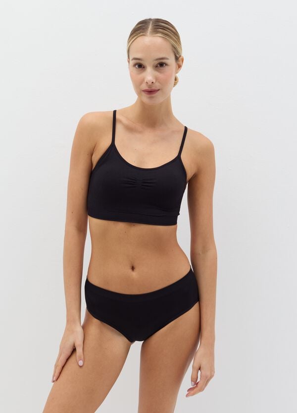 Ovs Slip in microfibra nera elasticizzata OVS HOUSEBRAND