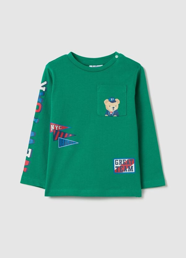 Ovs T-shirt a maniche lunghe con stampa "New York City"