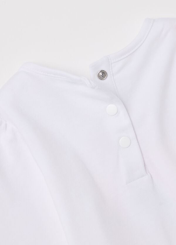 Ovs T-shirt A Maniche Lunghe Con Strass E Stampa Arcobaleno