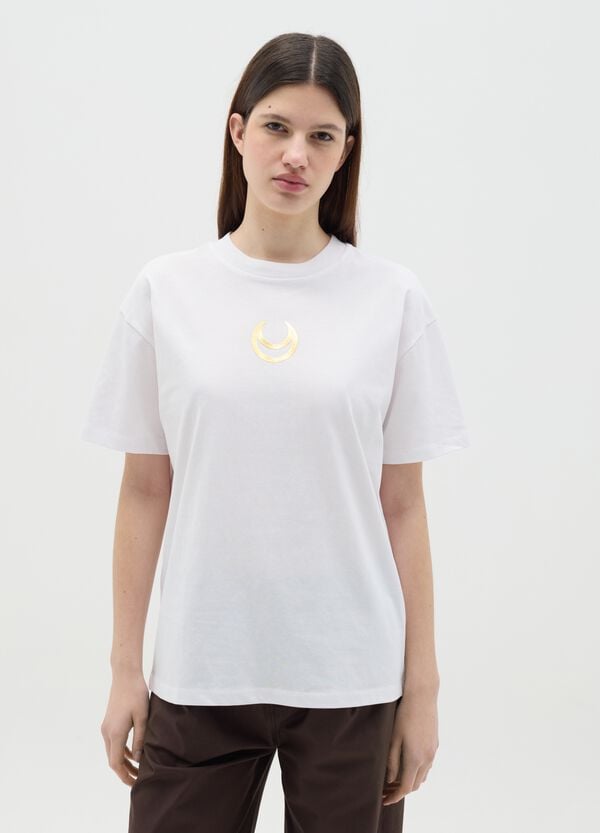 Ovs T-shirt Bianca In Cotone Con Stampa Sailor Moon