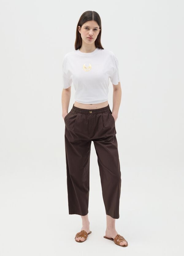 Ovs T-shirt bianca in cotone con stampa Sailor Moon