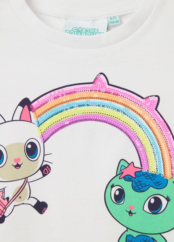 Ovs T-shirt Con Stampa Gabby Dollhouse E Paillettes
