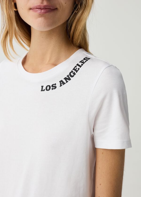 Ovs T-shirt Essential Girocollo Con Stampa Lettering