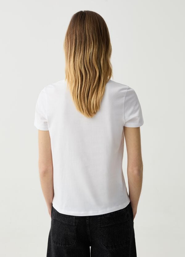 Ovs T-shirt Essential Girocollo Con Stampa Lettering