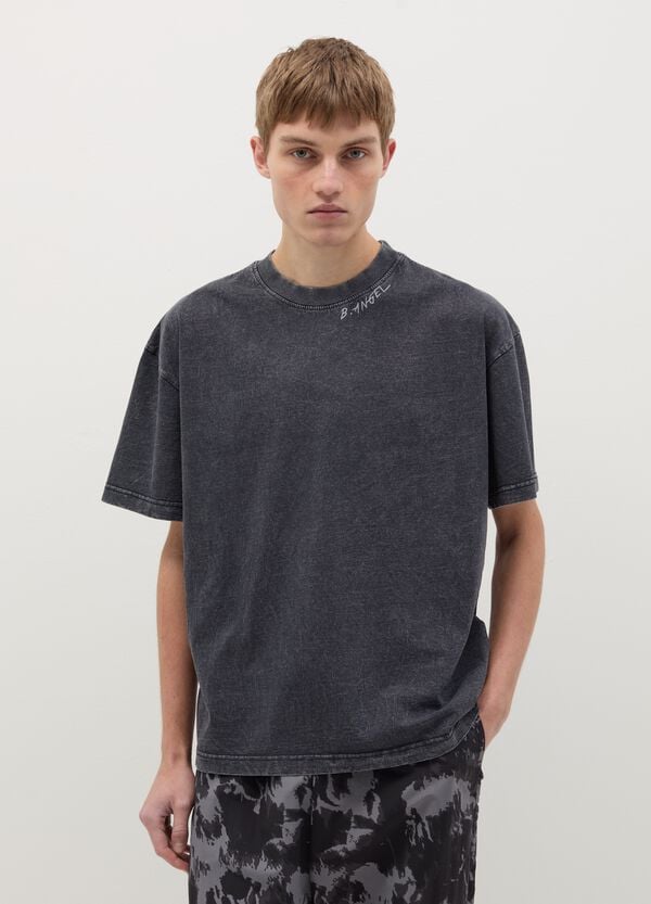 Ovs T-shirt in cotone acid wash B.ANGEL X MARE FUORI