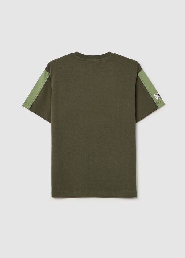 Ovs T-shirt In Cotone Con Ricamo "Tour Of Dinosaur Areas"