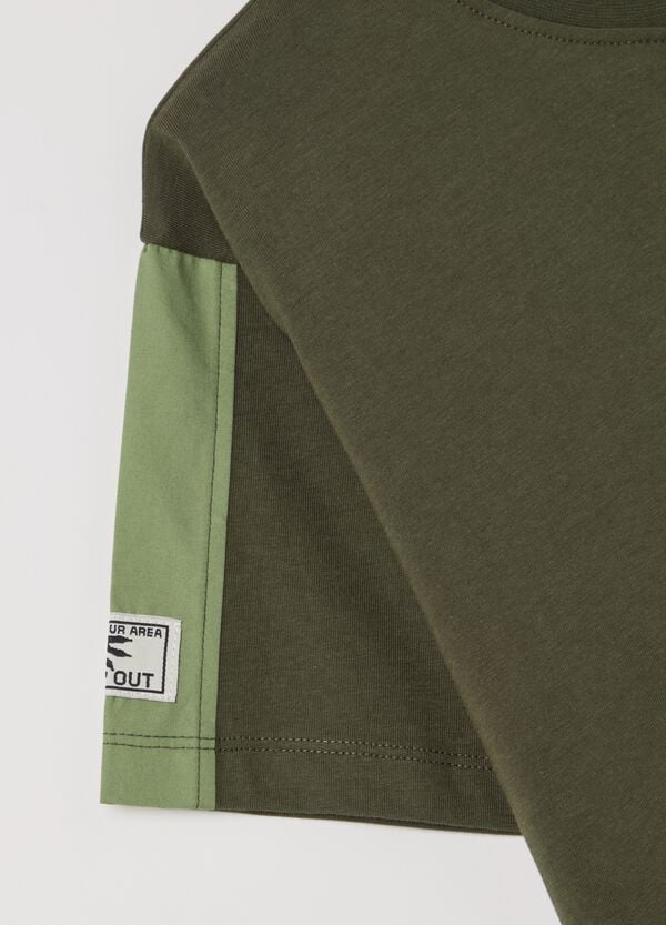 Ovs T-shirt In Cotone Con Ricamo "Tour Of Dinosaur Areas"