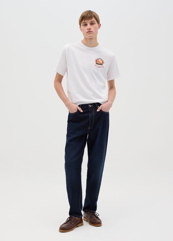 Ovs T-shirt In Cotone Con Stampa "Beverly Hills Race"