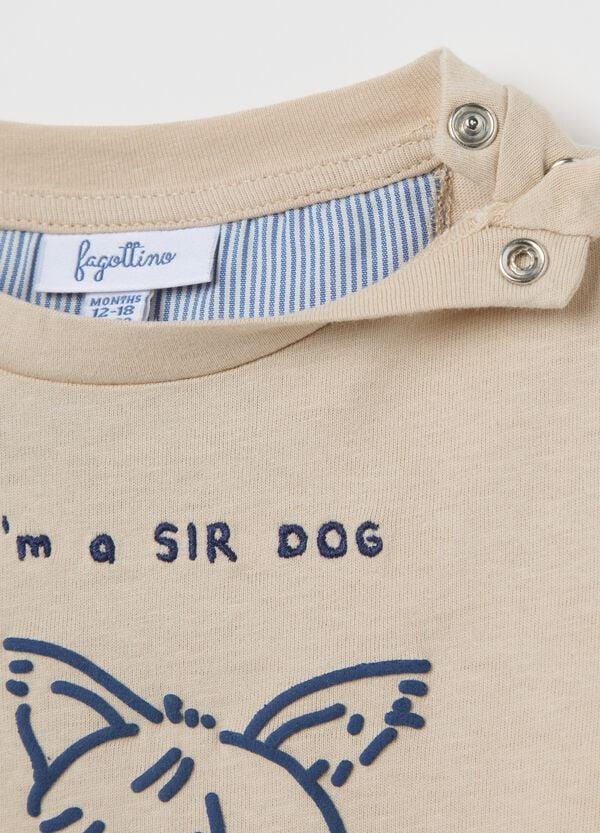 Ovs T-shirt In Cotone Con Stampa Cagnolino "I'm A SIR DOG"