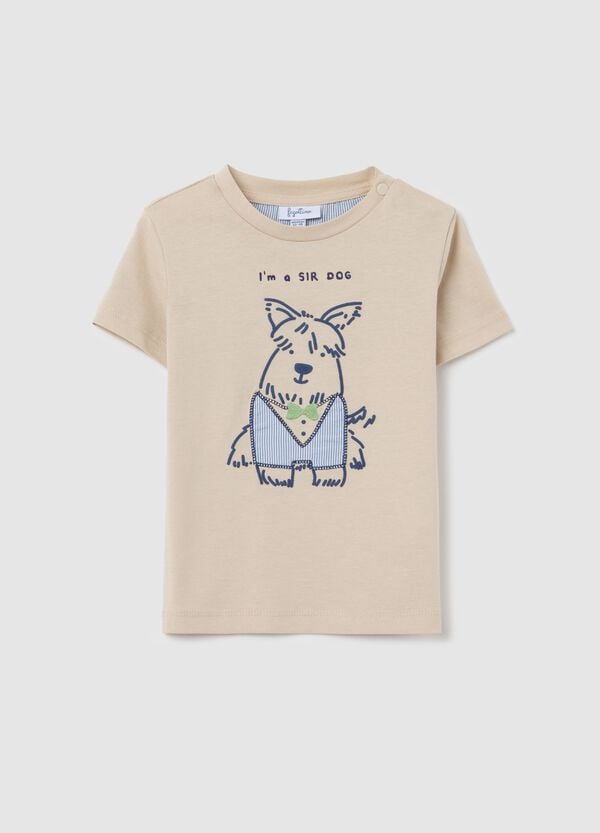 Ovs T-shirt in cotone con stampa cagnolino "I'm a SIR DOG"