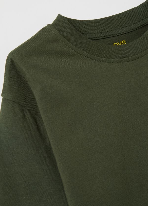 Ovs T-shirt In Cotone Con Stampa "Go To Your Super Cool Place"