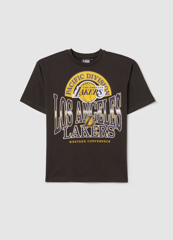 Ovs T-shirt in cotone con stampa NBA Los Angeles Lakers