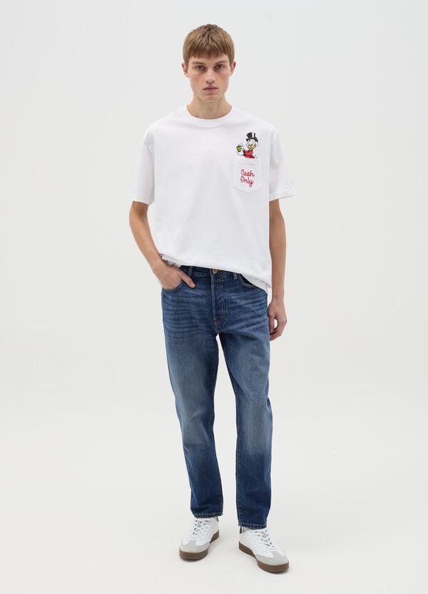 Ovs T-shirt in cotone con stampa Paperon de' Paperoni