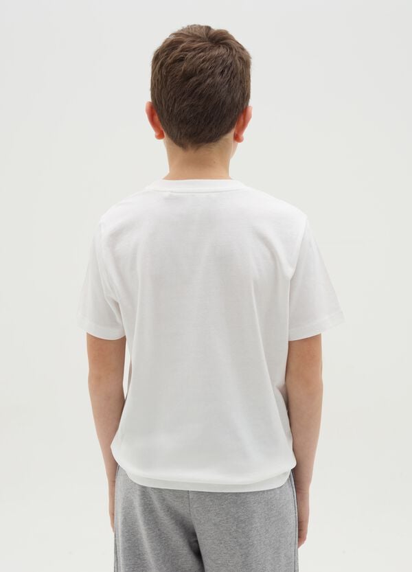 Ovs T-shirt In Cotone Con Stampa "Sportswear University"