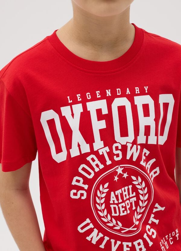 Ovs T-shirt In Cotone Con Stampa "Sportswear University"