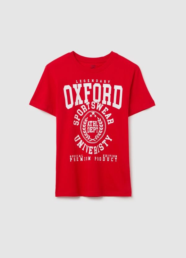 Ovs T-shirt In Cotone Con Stampa "Sportswear University"