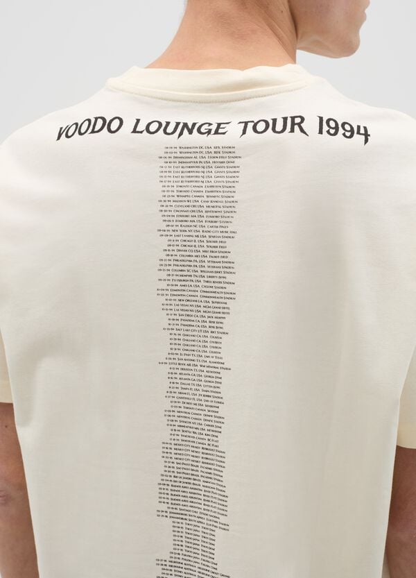 Ovs T-shirt In Cotone Con Stampa The Rolling Stones