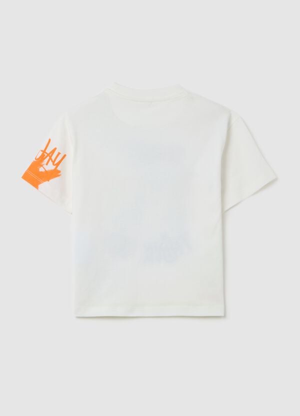 Ovs T-shirt In Cotone Con Stampa Tom E Ricamo "I Don't Think So"