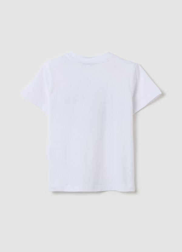 Ovs T-shirt In Cotone Stampa Cagnolino "My New Friend"