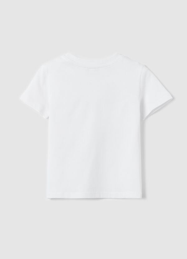 Ovs T-shirt In Cotone Stampa Coccodrillo "Fun In The Sun "