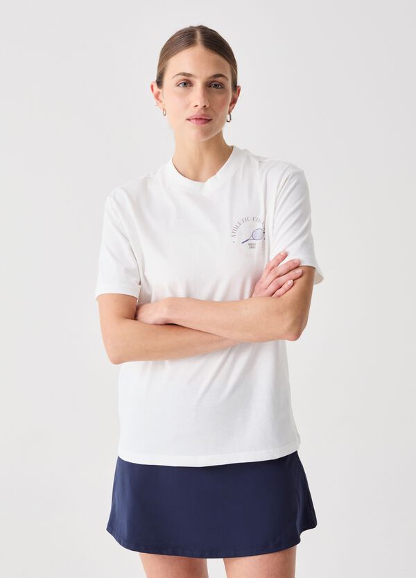 Ovs T-shirt In Cotone Stampa Motivo Tennis SLAZENGER