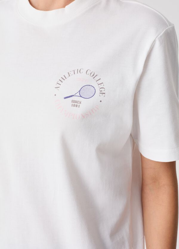 Ovs T-shirt In Cotone Stampa Motivo Tennis SLAZENGER