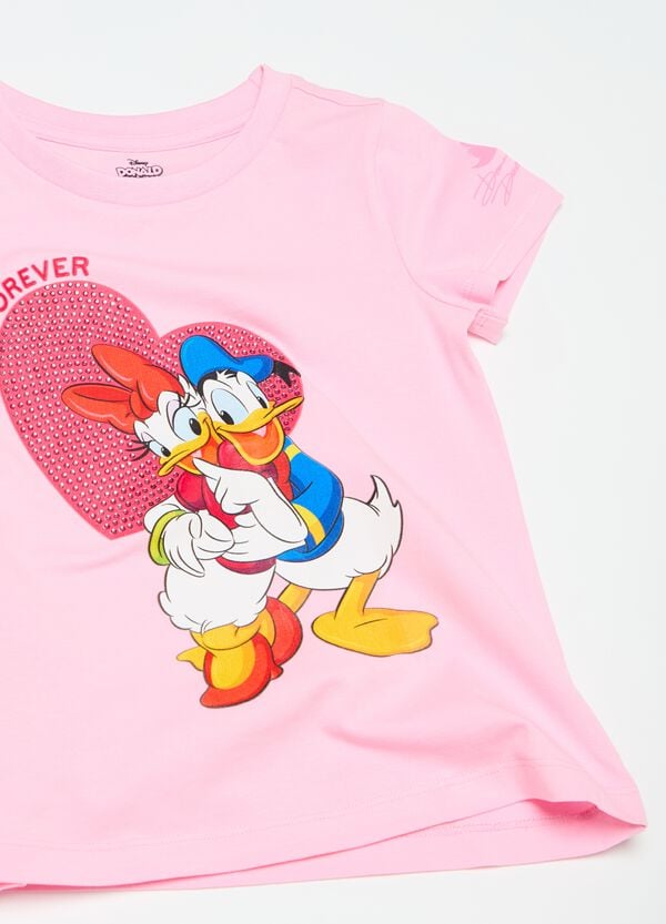 Ovs T-shirt In Cotone Stretch Stampa Donald Duck 90