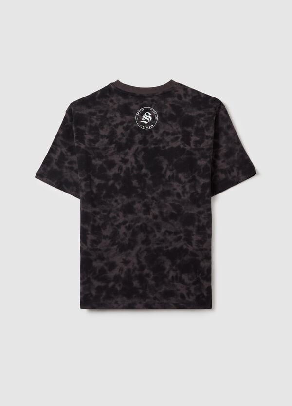 Ovs T-shirt In Cotone Tie Dye Con Stampa Harry Potter