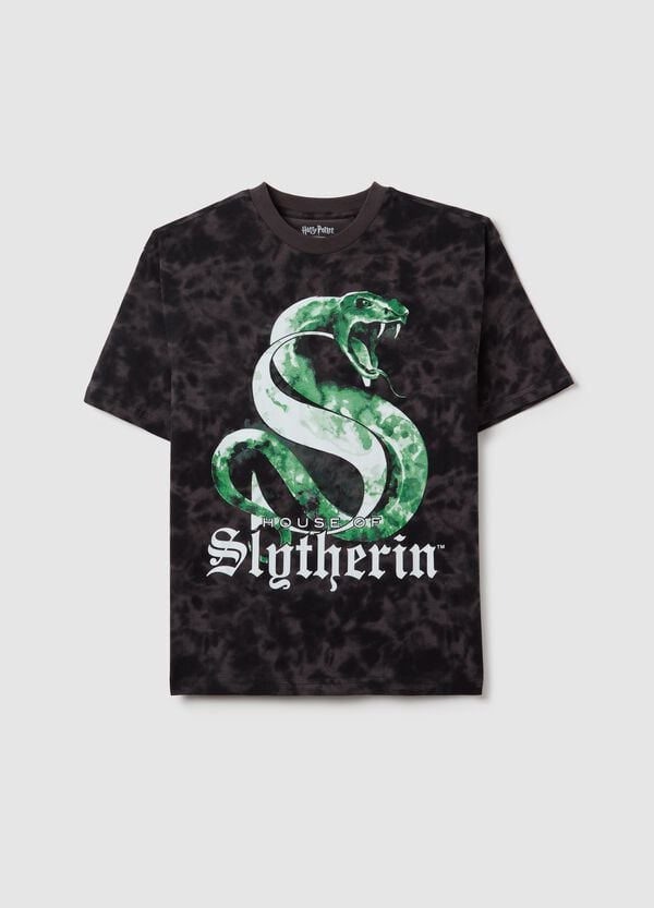 Ovs T-shirt in cotone Tie Dye con stampa Harry Potter