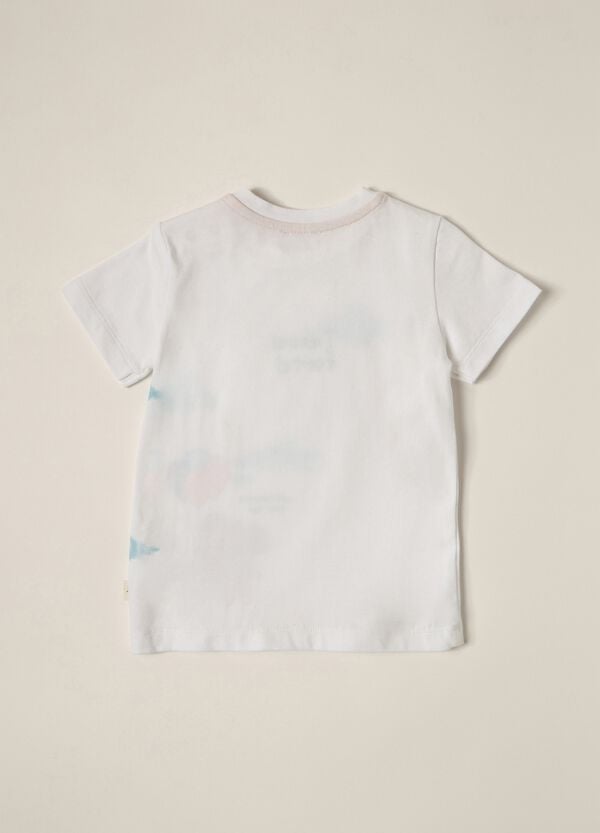 Ovs T-shirt In Jersey Di Cotone Stretch IANA Neonato