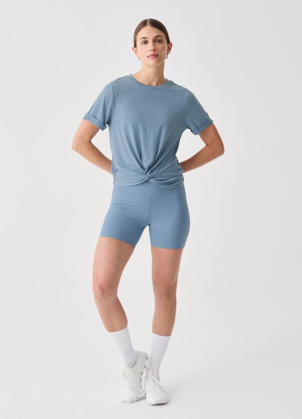 Ovs T-shirt In Tessuto Tecnico Con Nodo ALTAVIA STUDIO