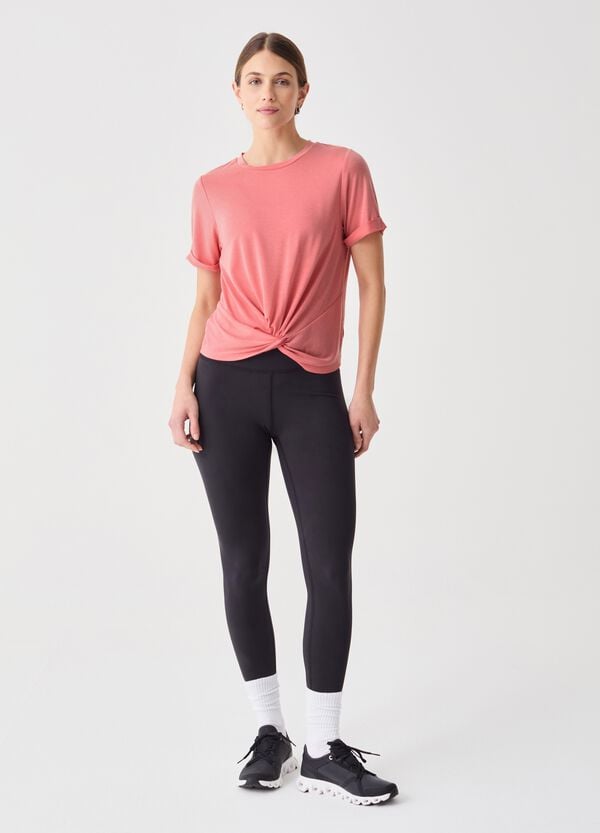 Ovs T-shirt In Tessuto Tecnico Con Nodo ALTAVIA STUDIO