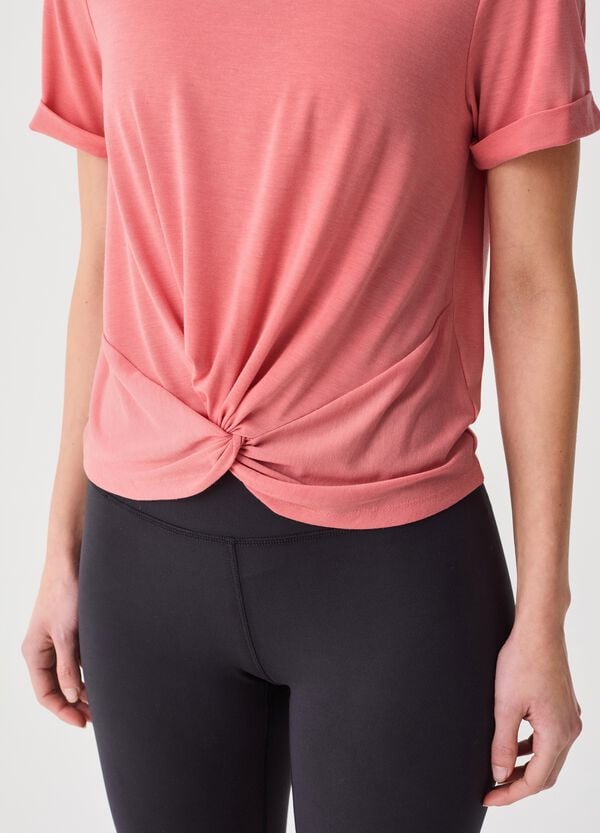 Ovs T-shirt In Tessuto Tecnico Con Nodo ALTAVIA STUDIO