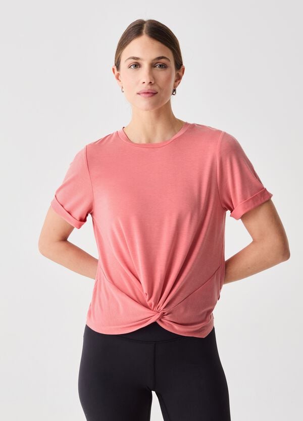 Ovs T-shirt in tessuto tecnico con nodo ALTAVIA STUDIO