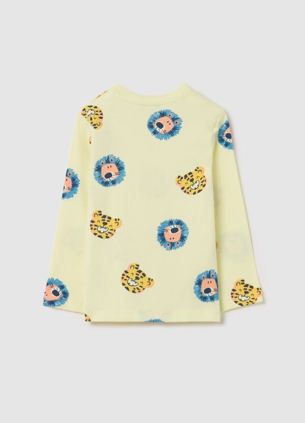 Ovs T-shirt Maniche Lunghe Con Stampa Animali Della Savana